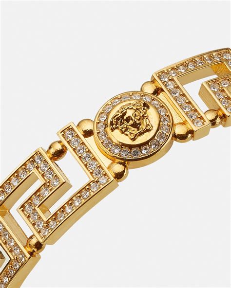 versace crystal bracelet|versace bracelet medusa.